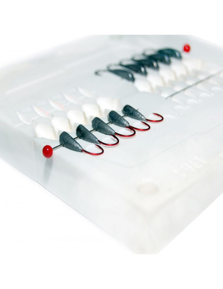 Stone CNC Mold Ice Jig Banana Shape 0,5-0,8g 10-cav: 0,5-0,5-0,5-0,5-0,5-0,8-0,8-0,8-0,8-0,8g ID IJ764_10si