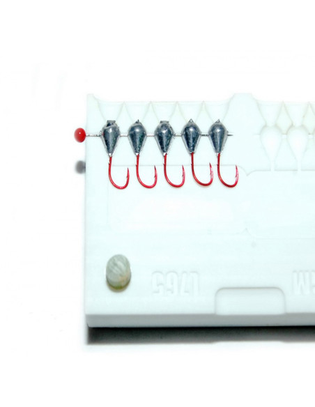 Stone CNC Mold Ice Jig Pelkie Ice Jig 0,5-0,8g 10-cav: 0,5-0,5-0,5-0,5-0,5-0,8-0,8-0,8-0,8-0,8g ID IJ765_10si