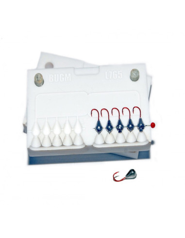 Stone CNC Mold Ice Jig Pelkie Ice Jig 0,5-0,8g 10-cav: 0,5-0,5-0,5-0,5-0,5-0,8-0,8-0,8-0,8-0,8g ID IJ765_10si