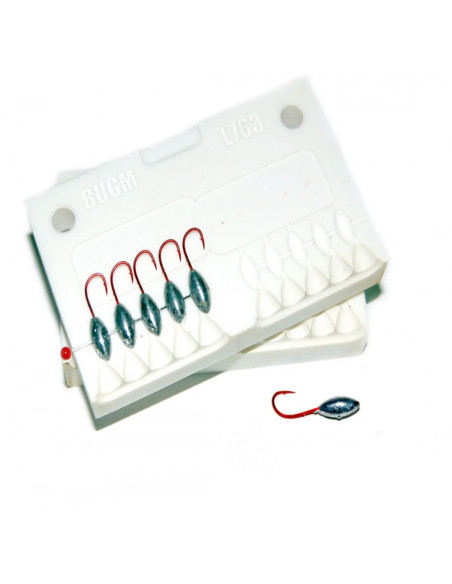 Stone CNC Mold Ice Jig Ellipse Shape 0,3-0,4g 10-cav: 0,3-0,3-0,3-0,3-0,3-0,4-0,4-0,4-0,4-0,4g ID IJ816_10si