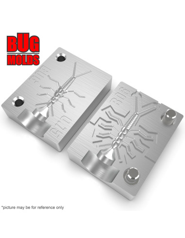 Fishing soft bait mold CustomMayFly 0,75 inch model ID B06 from Bugmolds