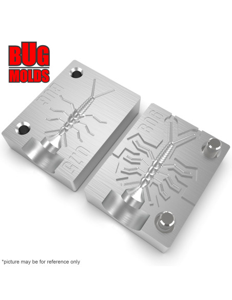 Fishing soft bait mold CustomMayFly 0,75 inch model ID B06 from Bugmolds