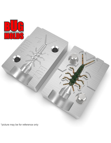 Fishing soft bait mold Kasei 1 inch model ID B07 from Bugmolds