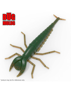 Fishing soft bait mold DivingBug 2 inch model ID B12 from Bugmolds