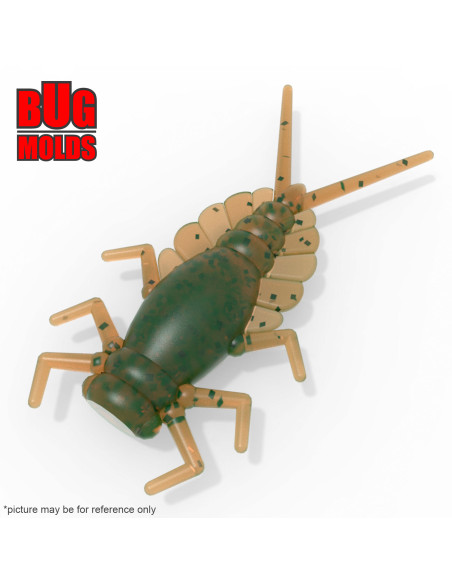 Fishing soft bait mold PinChoro 1 inch model ID B53 from Bugmolds