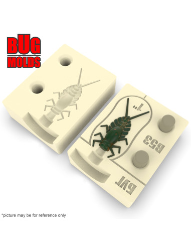 Fishing soft bait mold PinChoro 1 inch model ID B53 from Bugmolds