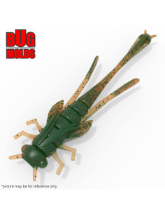 Fishing soft bait mold DragonWorm 1,8 inch model ID B58 from Bugmolds