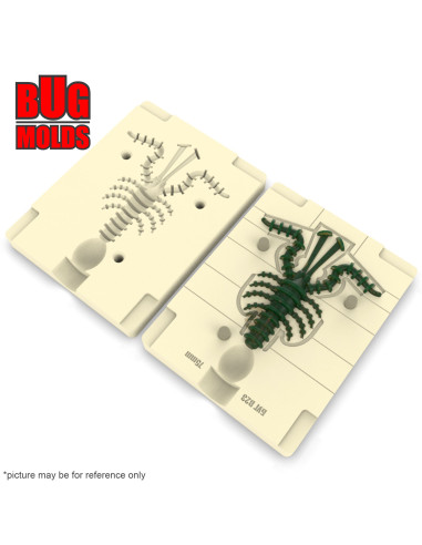 Fishing soft bait mold Mosya 4 inch model ID B72 from Bugmolds