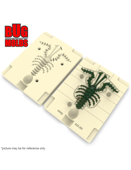 Fishing soft bait mold Mosya 4 inch model ID B72 from Bugmolds