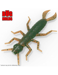 Fishing soft bait mold Dermaptera 0,8 inch model ID B178 from Bugmolds