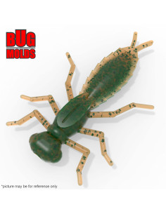 Fishing soft bait mold DragonFly 1,4 inch model ID B182 from Bugmolds