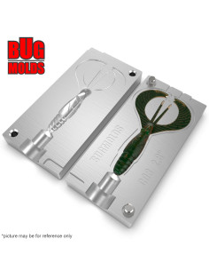 Fishing soft bait mold SLRemix 2,8 inch model ID C08 from Bugmolds 2