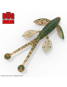 Fishing soft bait mold FreakyRock 3 inch model ID C14 from Bugmolds