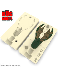 Fishing soft bait mold Chunk 2,7 inch model ID C67 from Bugmolds 2