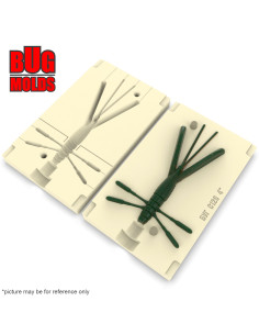 Fishing soft bait mold NorrisBug 4 inch model ID C126 from Bugmolds 2