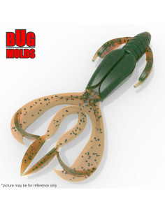 Fishing soft bait mold CrazyFlapper 1 inch model ID C129 from Bugmolds