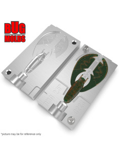 Fishing soft bait mold PacaChunk 3,5 inch model ID C130 from Bugmolds 2