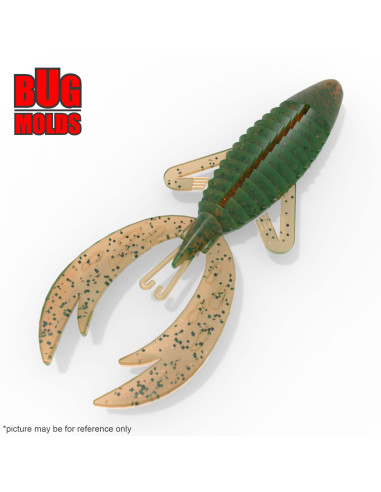 Fishing soft bait mold FightingFrog 3,5 inch model ID C131 from Bugmolds