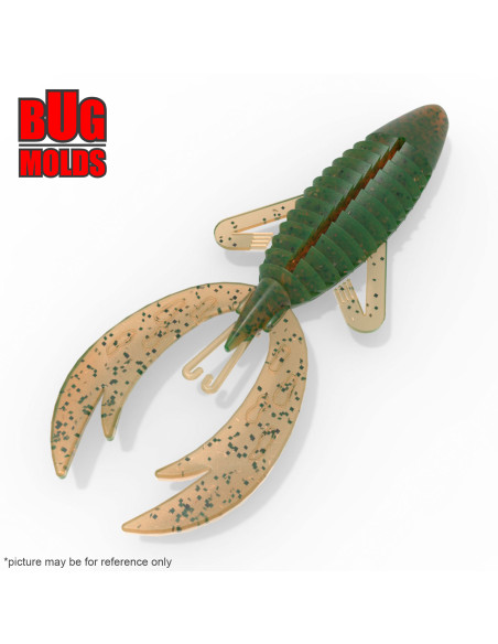 Fishing soft bait mold FightingFrog 3,5 inch model ID C131 from Bugmolds