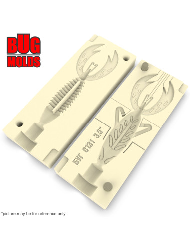 Fishing soft bait mold FightingFrog 3,5 inch model ID C131 from Bugmolds