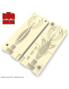 Fishing soft bait mold FightingFrog 3,5 inch model ID C131 from Bugmolds