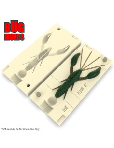 Fishing soft bait mold RealPukCraw 3 inch model ID C146 from Bugmolds 2