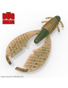 Fishing soft bait mold AxCraw 4 inch model ID C150 from Bugmolds