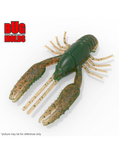 Fishing soft bait mold CrawBug 2,5 inch model ID C171 from Bugmolds
