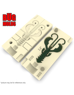 Fishing soft bait mold NimbleNymth 3,3 inch model ID C179 from Bugmolds 2