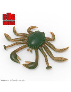 Fishing soft bait mold RockinCrab 2 inch model ID C183 from Bugmolds