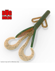 Fishing soft bait mold BrushHogs 4 inch model ID C187 from Bugmolds