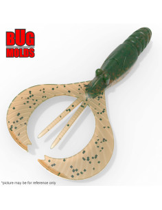 Fishing soft bait mold SLRemix 1,5 inch model ID C199 from Bugmolds