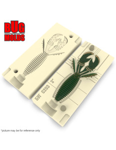 Fishing soft bait mold CustomDBomb 3,8 inch model ID C200 from Bugmolds 2