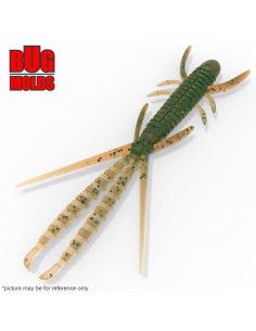 Fishing soft bait mold HogyShrimp 1,5 inch model ID C246 from Bugmolds