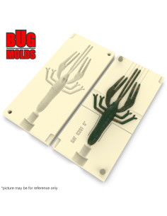 Fishing soft bait mold BigCritterCraw 5 inch model ID C297 from Bugmolds 2