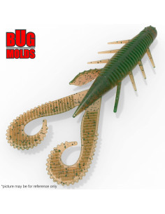 Fishing soft bait mold BoarHogZ 4 inch model ID C300 from Bugmolds