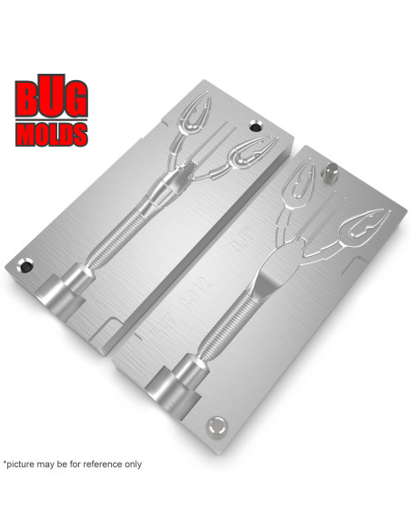 Fishing soft bait mold BabyCraw 3,4 inch model ID C312 from Bugmolds