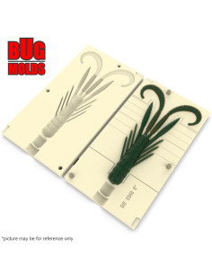 Fishing soft bait mold IncrediSlim 5 inch model ID C342 from Bugmolds 2