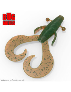 Fishing soft bait mold Cowboy 4 inch model ID C387 from Bugmolds