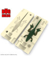 Fishing soft bait mold Lizard 2,8 inch model ID C390 from Bugmolds