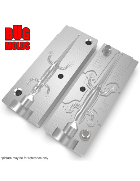 Fishing soft bait mold Triton 2,4 inch model ID C407 from Bugmolds