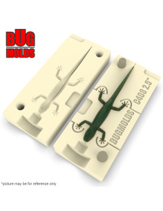 Fishing soft bait mold PectinateTriton 2,5 inch model ID C408 from Bugmolds 2