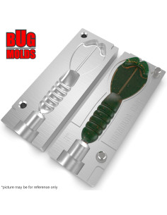 Fishing soft bait mold Lilrabbit 4 inch model ID C451 from Bugmolds 2