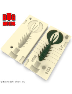 Fishing soft bait mold SLRemixChiby 2,8 inch model ID C453 from Bugmolds 2