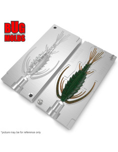 Fishing soft bait mold C-Pod 2,5 inch model ID C455 from Bugmolds 2