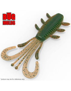 Fishing soft bait mold SickBug 2,4 inch model ID C470 from Bugmolds