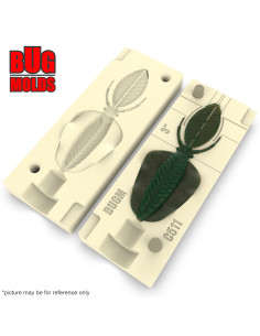 Fishing soft bait mold FlipFlop 4 inch model ID C512 from Bugmolds 2