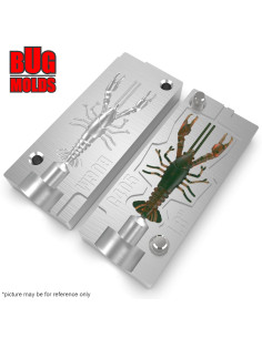 Fishing soft bait mold 3dCraw 1 inch model ID C549 from Bugmolds 2