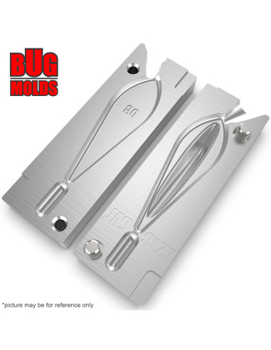 Aluminum CNC Mold Carp Sinker Trilob 50g 1-cav: 50g ID L218