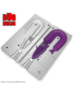 Fishing soft bait mold Catfish 4,5 inch model ID T202 from Bugmolds 2